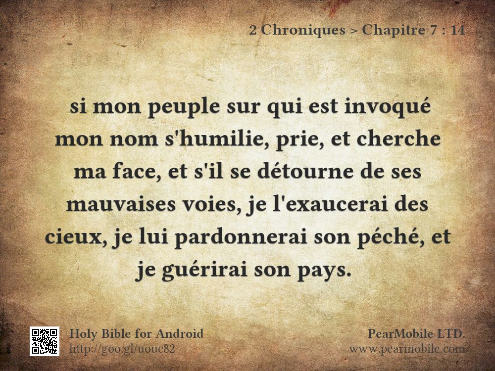 2 Chroniques, Chapitre 7:14